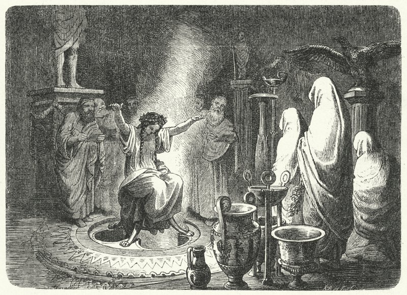 Pythie, grande prêtresse du temple d