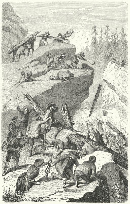 Révoltés tyroliens combattant l