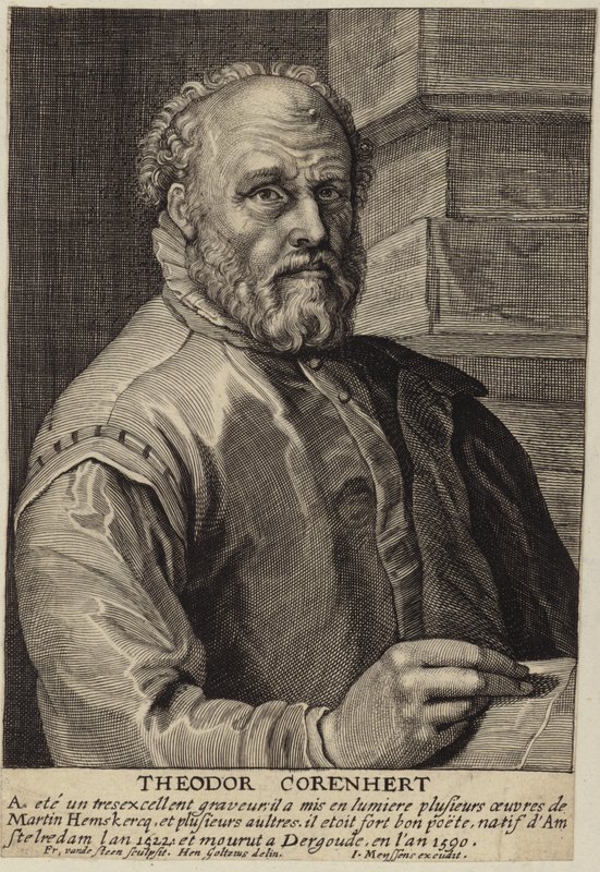 Portrait de Théodore Cornhert - Hendrik Goltzius