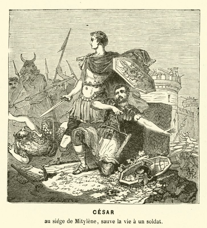 Jules César sauvant la vie d