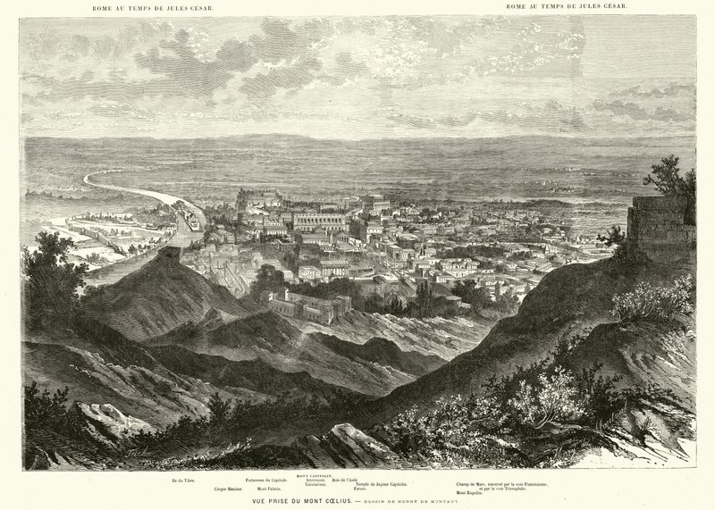 Rome vue de la colline Caelius à l