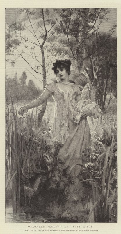 Fleurs cueillies et jetées de côté - Henrietta Rae