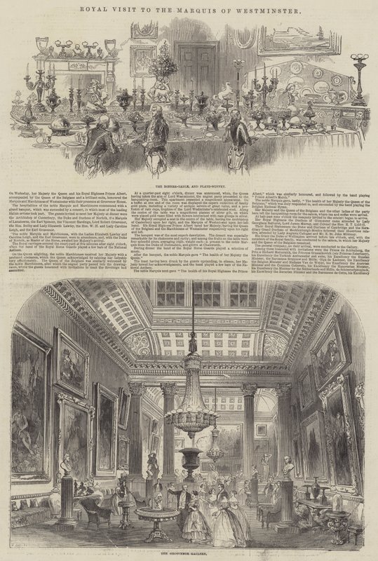 Visite royale au marquis de Westminster - Henry Anelay