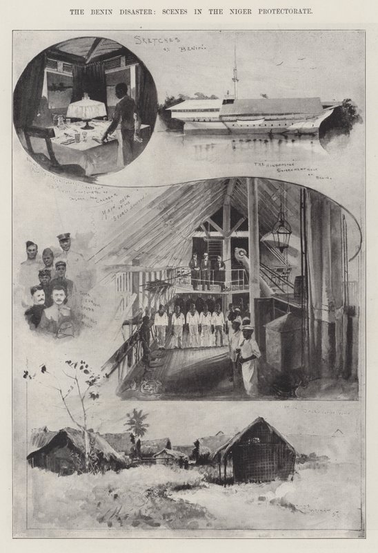 Le Désastre de Bénin, scènes dans le protectorat du Niger - Henry Charles Seppings Wright