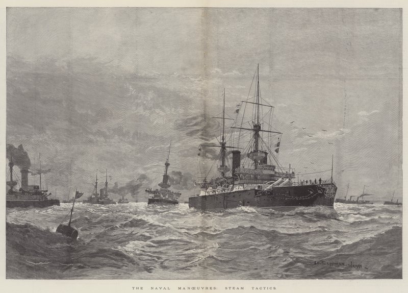 Les manœuvres navales, tactiques à vapeur - Henry Charles Seppings Wright