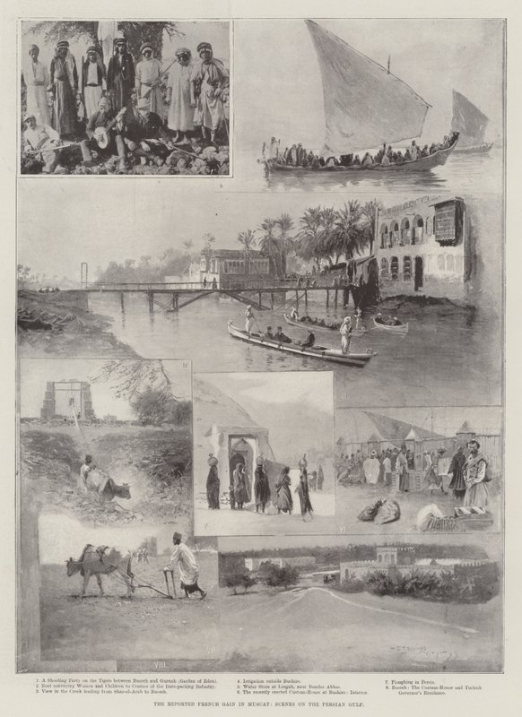 Le Gain Français Rapporté à Mascate, Scènes sur le Golfe Persique - Henry Charles Seppings Wright