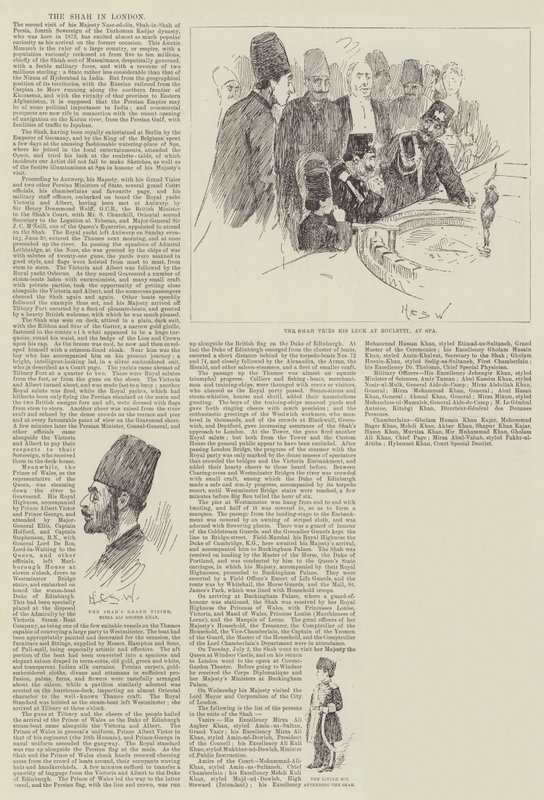 Le Shah à Londres - Henry Charles Seppings Wright