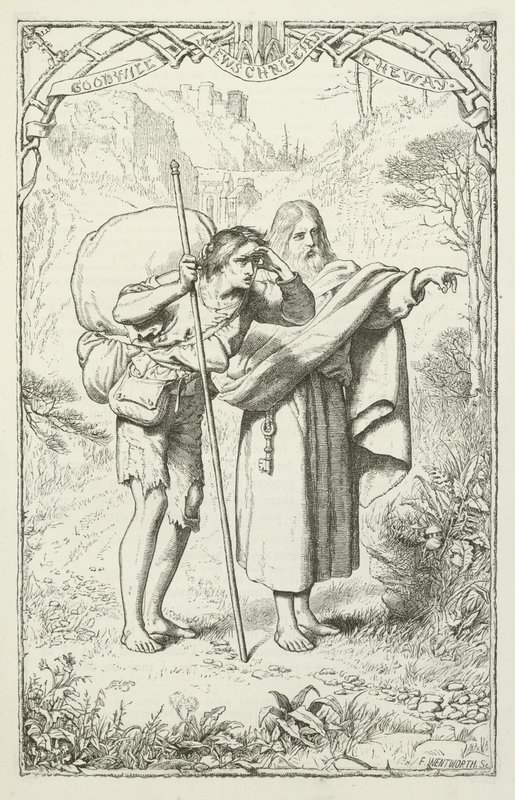 Illustration pour Le Voyage du Pèlerin de John Bunyan - Henry Courtney Selous