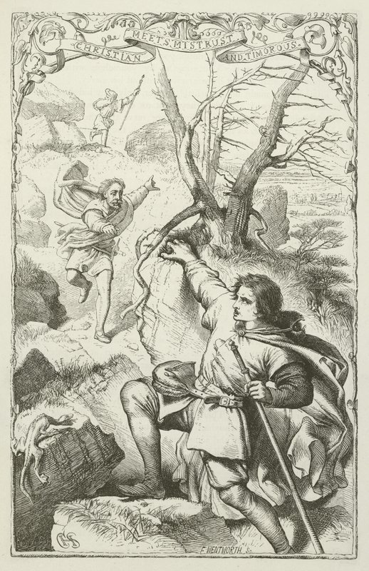 Illustration pour Le Voyage du Pèlerin par John Bunyan - Henry Courtney Selous