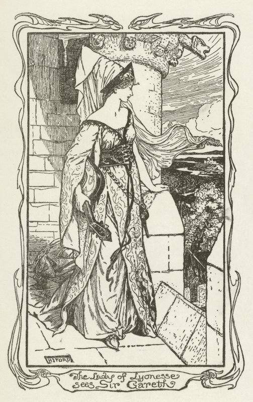 La Dame de Lyonesse voit Sir Gareth - Henry Justice Ford