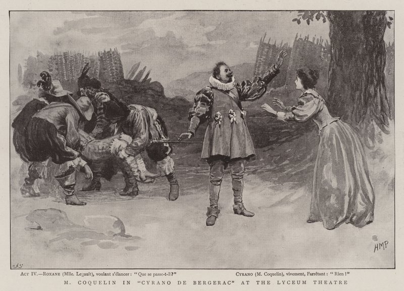 M Coquelin dans Cyrano de Bergerac au Lyceum Theatre - Henry Marriott Paget