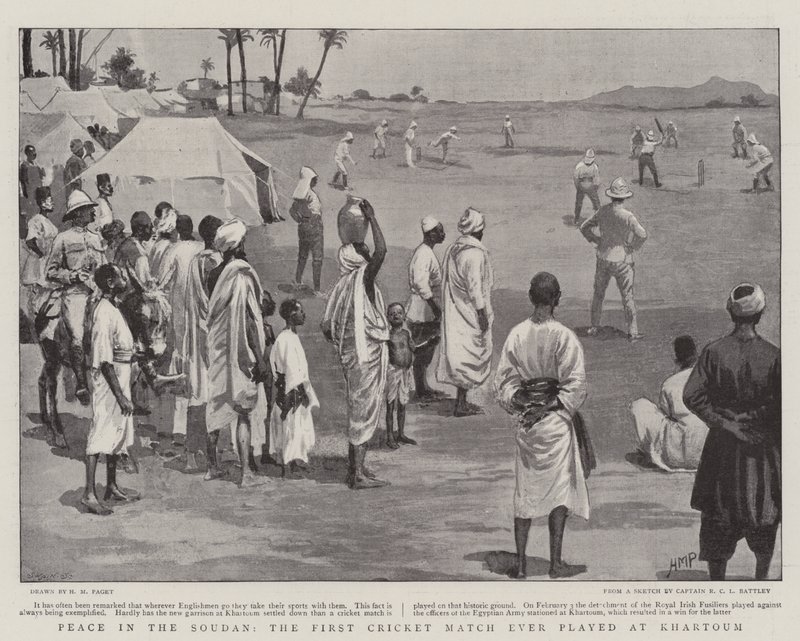 Paix au Soudan, le premier match de cricket jamais joué à Khartoum - Henry Marriott Paget