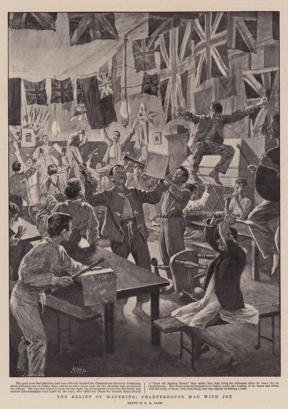Le soulagement de Mafeking, Charterhouse fou de joie - Henry Marriott Paget