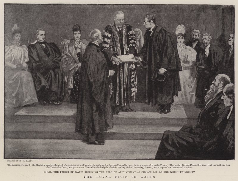 La visite royale au Pays de Galles - Henry Marriott Paget