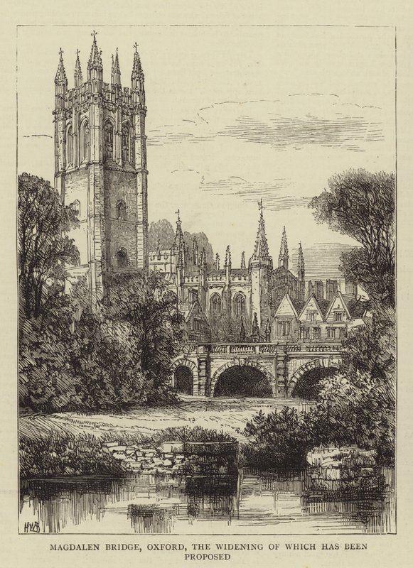 Pont de Magdalen, Oxford, dont l