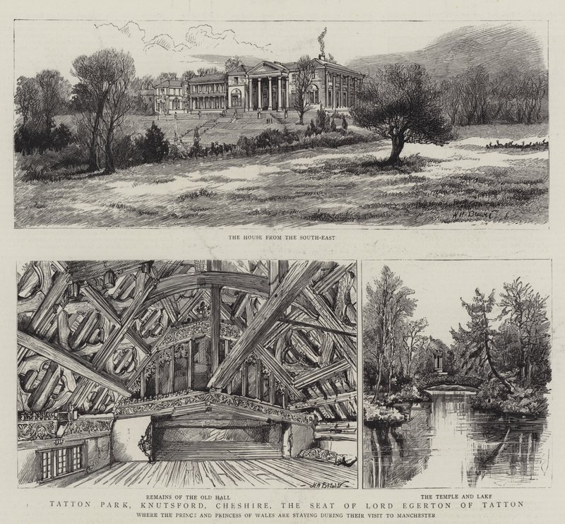 Tatton Park, Knutsford, Cheshire, la résidence de Lord Egerton de Tatton - Henry William Brewer