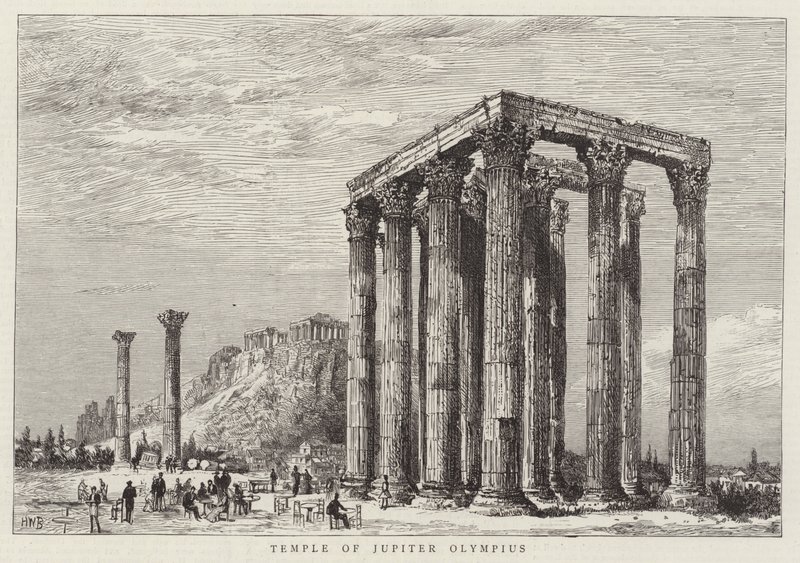 Temple de Jupiter Olympien - Henry William Brewer