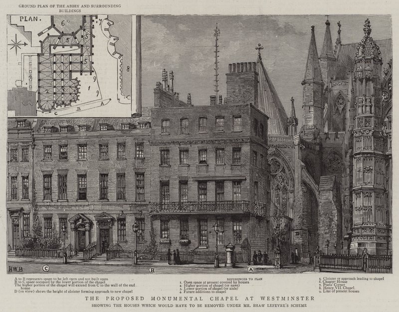 La chapelle monumentale proposée à Westminster - Henry William Brewer