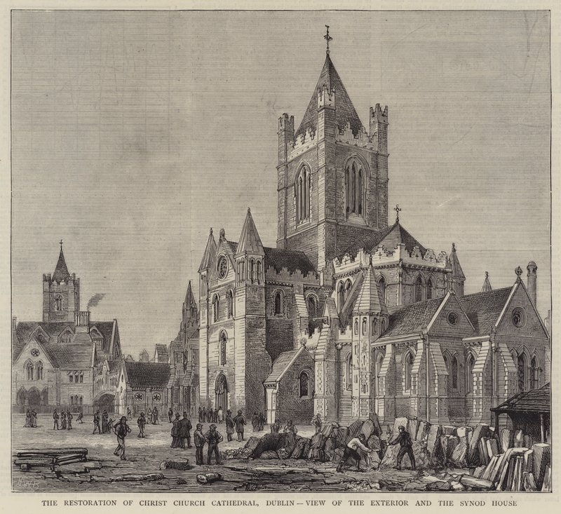 La restauration de la cathédrale Christ Church, Dublin, vue de l