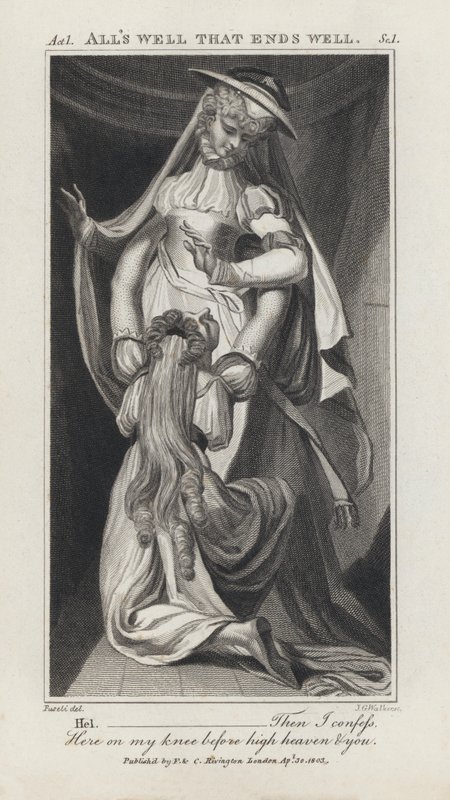 Illustration pour Tout est bien qui finit bien de Shakespeare - Henry  Fuseli