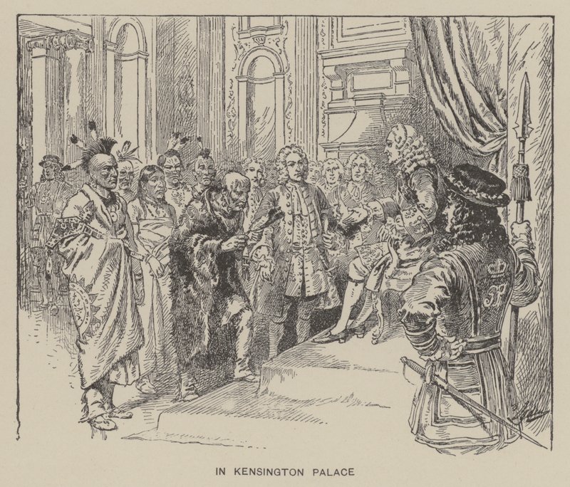 Réception des Indiens Creek par le roi George II au palais de Kensington - Henry Alexander (after) Ogden