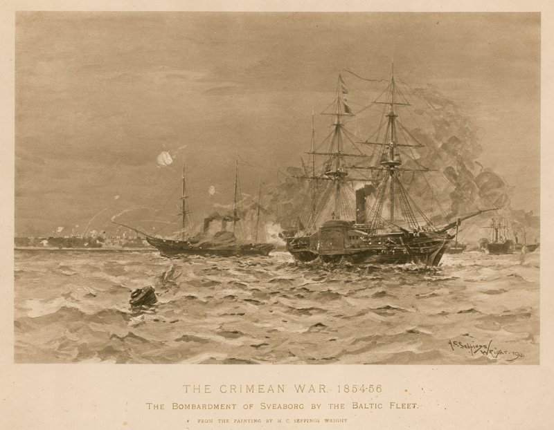 Bombardement de Sveaborg par la flotte baltique britannique, Guerre de Crimée - Henry Charles Seppings Wright