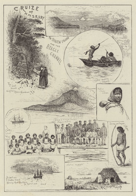 Croisière du HMS Ruby à Staten Island et au canal Beagle - Henry Charles Seppings Wright