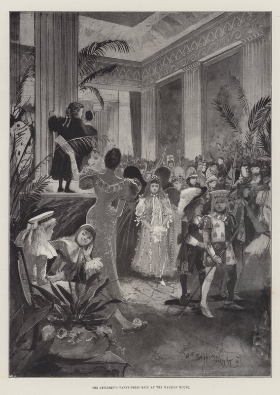 Le bal costumé des enfants à la Mansion House - Henry Charles Seppings Wright