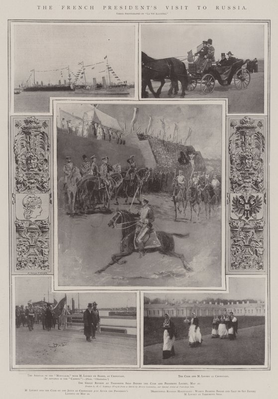 La visite du président français en Russie - Henry Charles Seppings Wright