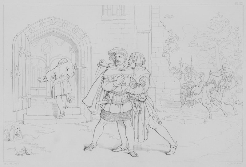Épisode de la vie de Robert Bruce, selon Sir Walter Scott - Henry Courtney after Selous