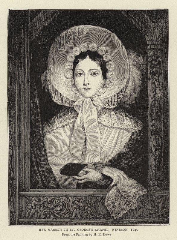 Sa Majesté dans la chapelle Saint-Georges, Windsor, 1846 - Henry Dawe