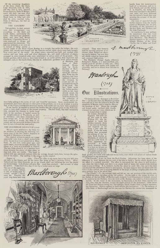 Palais de Blenheim illustré - Henry Edward Tidmarsh