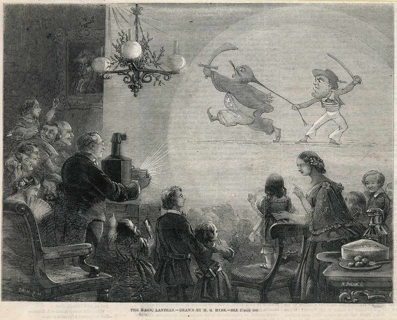 La lanterne magique (gravure) - Henry George Hine