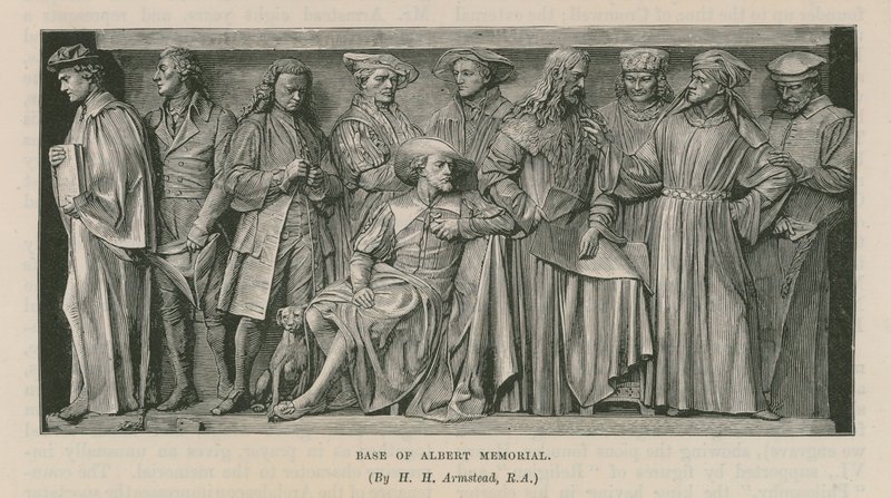 Sculptures à la base du mémorial d