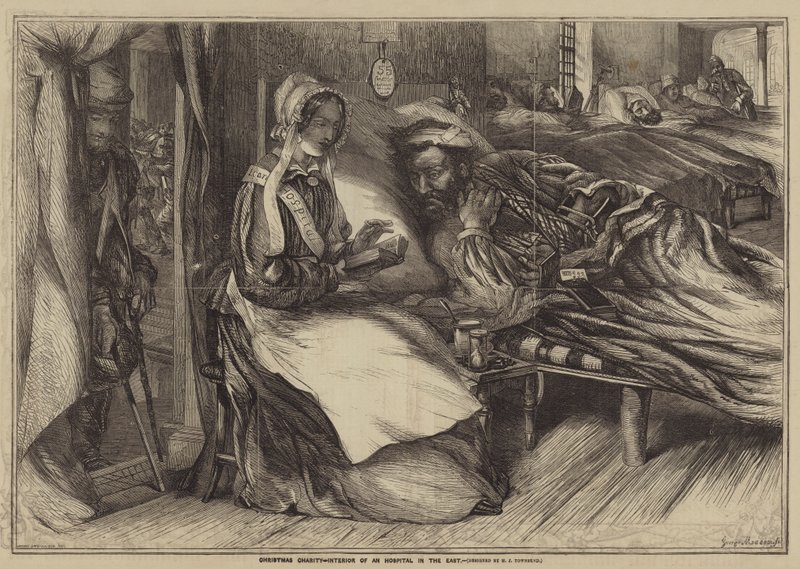 Charité de Noël, intérieur d