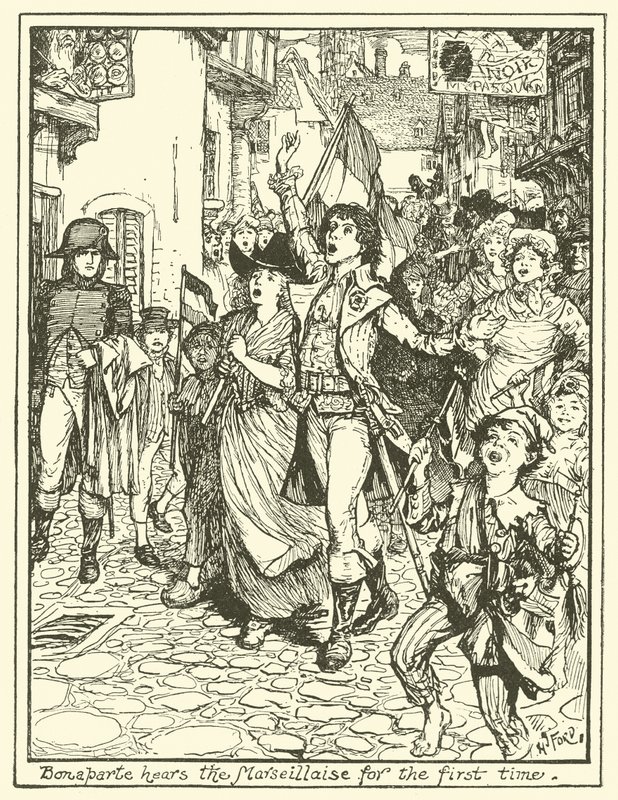 Bonaparte entend la Marseillaise pour la première fois - Henry Justice Ford
