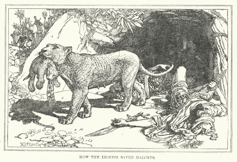 Comment la lionne a sauvé Malchus - Henry Justice Ford