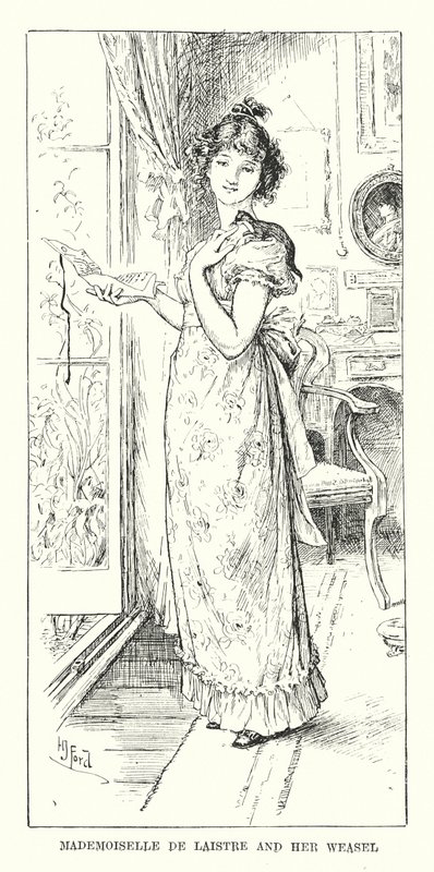 Mademoiselle de Laistre et sa belette - Henry Justice Ford