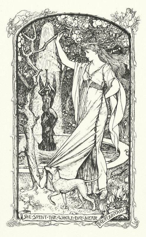 Elle a passé toute la journée près de la fontaine - Henry Justice Ford