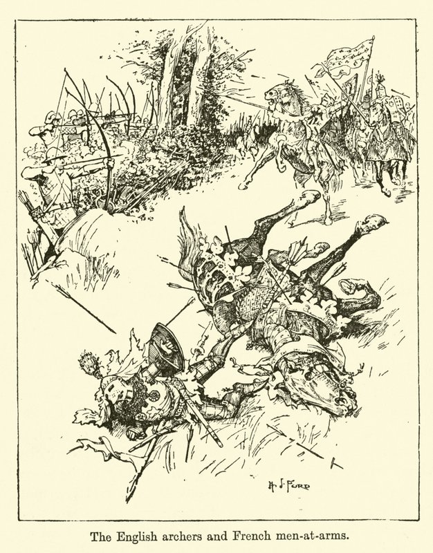 Les archers anglais et les hommes d
