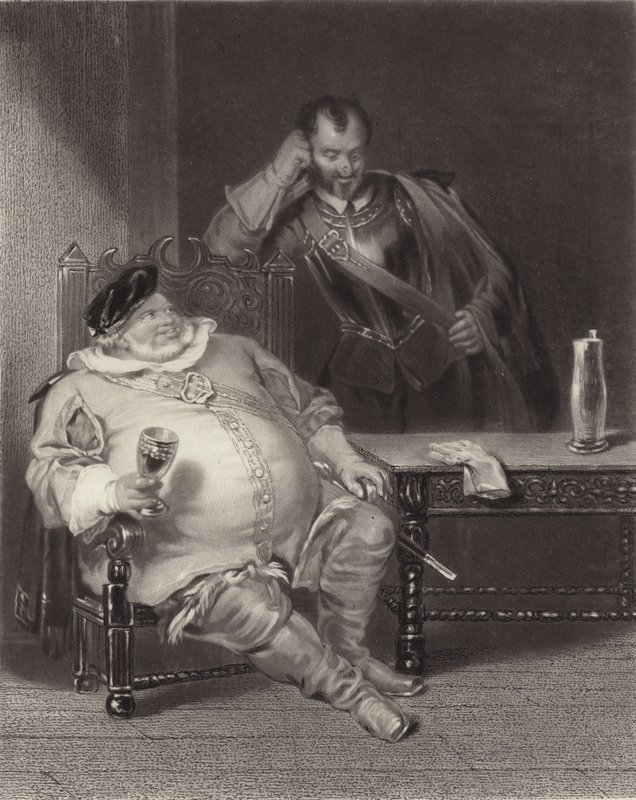 Falstaff et Bardolph - Henry Liverseege