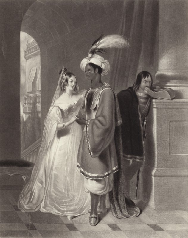 Othello et Desdémone - Henry Liverseege