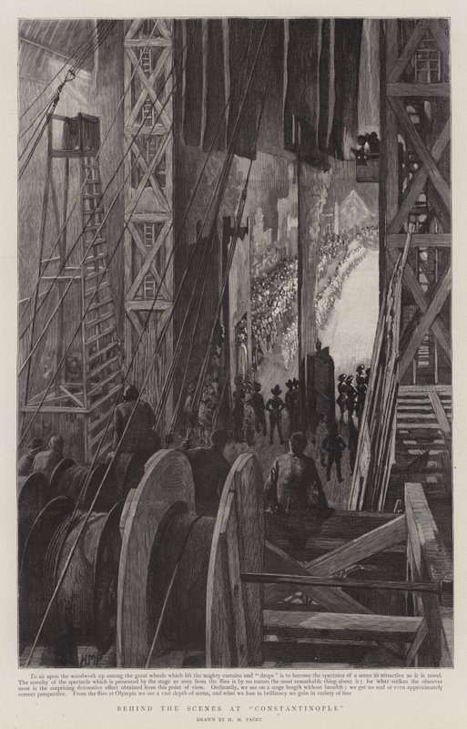 Dans les coulisses à Constantinople, à Olympia - Henry Marriott Paget