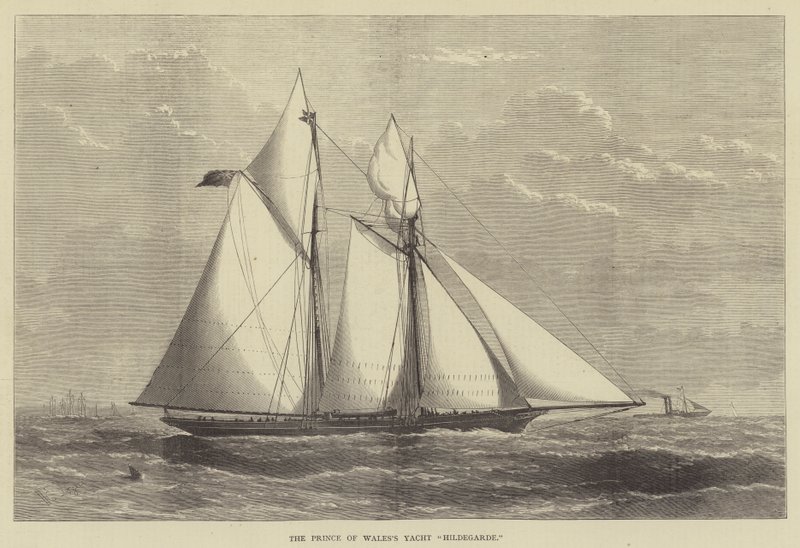 Le yacht Hildegarde du Prince de Galles - Henry Spernon Tozer