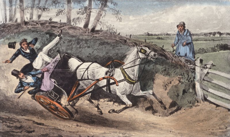"Quoi ! Jamais renversé dans une voiture ?" - Henry Thomas (after) Alken