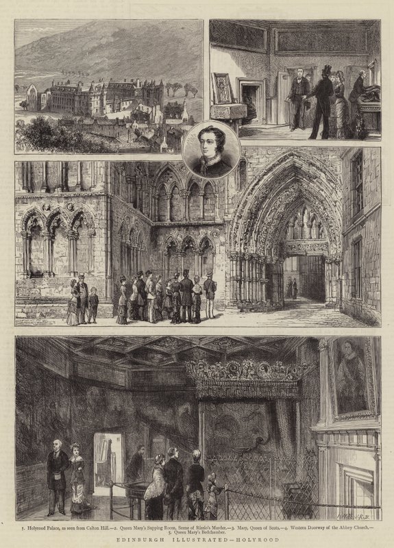 Édimbourg illustré, Holyrood - Henry William Brewer