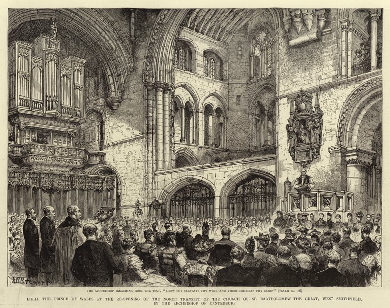 S.A.R. le Prince de Galles à la réouverture du Transept Nord de l