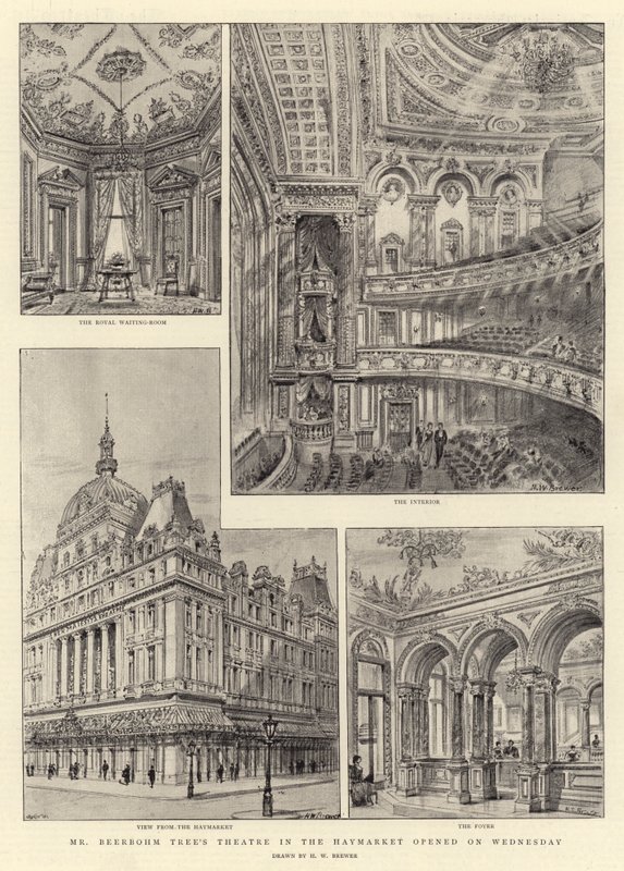 Le Théâtre de M. Beerbohm Tree dans le Haymarket ouvert mercredi - Henry William Brewer