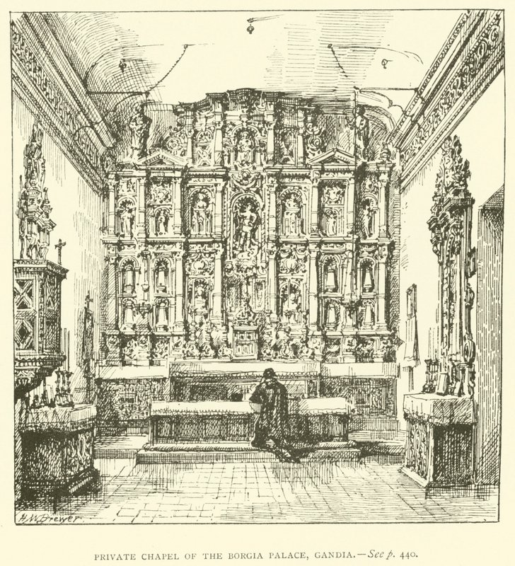 Chapelle privée du Palais Borgia, Gandia - Henry William Brewer
