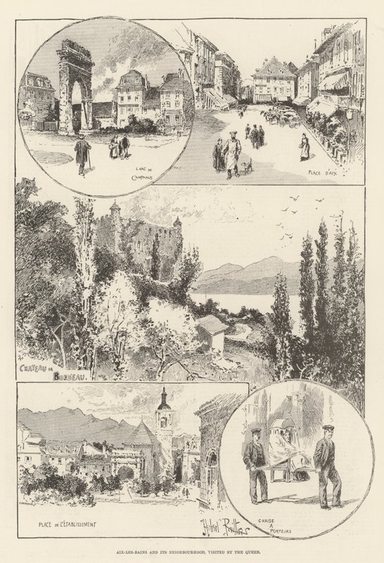 Aix-les-Bains et ses environs, visités par la Reine - Herbert Railton